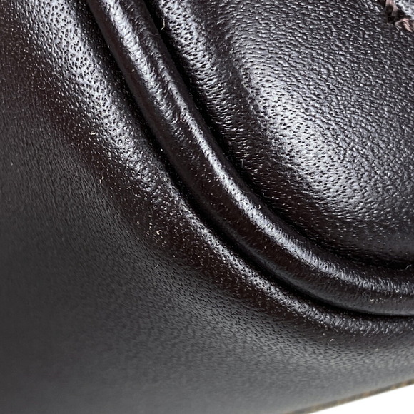 FENDI Zucca Pattern All Over Handbag Canvas Brown Black - Picture 3 of 8